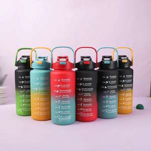 2000ml 900ml 280ml 3 in 1 Set halbe Gallone 64 Unzen Ombre Gym Motivations skala 3 Set Drei in einer Wasser flasche von 3 mit Griff - Product Image 4