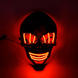 Masque de crâne lumineux <span class=keywords><strong>en</strong></span> fil lumineux LED personnalisé <span class=keywords><strong>en</strong></span> gros, néon lumineux pour la promotion d'événements, discothèque, festival, costume de cosplay, OEM <span class=keywords><strong>en</strong></span> vrac - Product Image 1