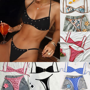 Nouveau maillot de bain deux pièces sexy à imprimé léopard, style européen et américain, pour le commerce extérieur, collection 2026 - Product Image 2