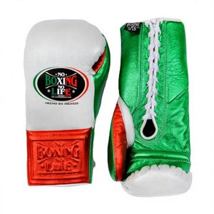Boxing Life Ensemble d'équipement de boxe : Casque, protège-guêtres, gants à lacets, en cuir personnalisé, style mexicain, équipement d'entraînement pour adulte Winning - Product Image 2