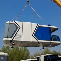 Usine chinoise Maison modulaire Espace Capsule de luxe Capsule Smart Micro-contrôlée Moderne Sleeping Capsule House