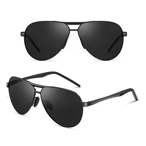 DL Glasses Best Retro Stainless frame Polarized sunglasses Men TAC UV400 Pilot Wholesale Driving Sport Fishing Eyewear 2023