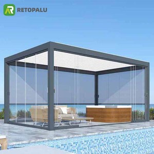 Fabricantes de Pérgolas de Aluminio en China, Cubierta Impermeable para Patio Exterior 92-0972, Sistema Motorizado, Pérgolas de Aluminio para Exteriores - Product Image 4