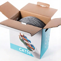 Câble réseau blindé FTP extérieur en cuivre nu ESEN Cat7, bobine de 305 m en boîte, modèle Micro