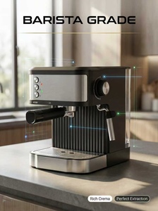 Cafetera Express de 1.5L, Máquina de Capuchino de 20 Bares, Cafetera Italiana con Función de Preparación de Café - Product Image 4