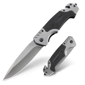 Coltelli da combattimento g10 pieghevoli tattici tasca piegata campeggio all'aperto sopravvivenza EDC coltello personalizzato couteau pliant