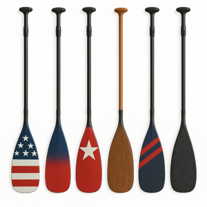 Pagaie à main en fibre de carbone avec logo personnalisé pour le <span class=keywords><strong>bodysurf</strong></span> Équipement de sport nautique léger avec sangle pour les eaux océaniques - Product Image 2