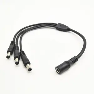 DC Plug 5.5mm x 2.1mm 1 to 3 Way DC Power Splitter Cable