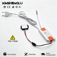 Interrupteur Tactile Intelligent Haute Tension pour Miroir LED HJSFS-8, Boîtier de Commande Séparé 300W 25mm, Contrôle Tactile Caché IP21 170-240V AC