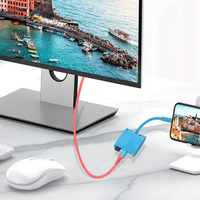 Hub USB-C 3 en 1 con Cargador PD de 100W 2.1 y Puertos USB 3.0 - Aleación de Aluminio para Dispositivos Móviles y Laptops - En Stock