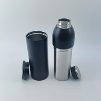 Botella Térmica de Acero Inoxidable 304 de Grado Alimenticio de 20 oz, Doble Pared, Aislada al Vacío, Portátil para Camping, Tapa Antiderrames, Mantiene la Temperatura de 12 a 24 Horas