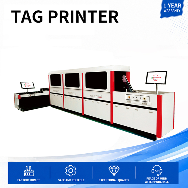 New High Speed Automatic UV Inkjet Label Printer 1 Year for Variable Data QR Code Hang Tag Price Ticket Batch Coding Expiry