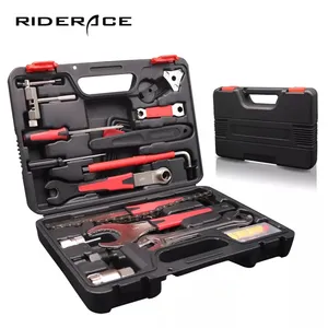 RIDERACE MTB 로드 바이크 도구 상자 자전거 수리 도구 상자 세트 전문가 18 in 1 유지 보수 서비스 스포크 렌치 도구 키트