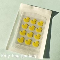 Personnalisation 12 Patch de Bouton de Canard Jaune Mignon Autocollants de Bouton Patchs d'Acné Pour le Visage