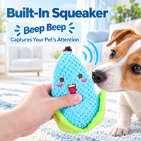Jouet pour chien en peluche en forme de maïs, couineur, résistant aux morsures, interactif, pour animaux de compagnie, couleur personnalisée, logo OEM ODM, vente en gros pour chiens