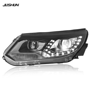Ensemble de phares Jushun pour Tiguan 2013-2016, double projecteur LED DRL, version européenne - Product Image 2
