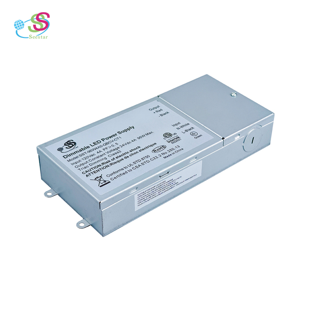ETL Certified Triac Dimmable LED Light Driver 24W/60W/96W  AC110V 120V Input DC 24V12V Single Output