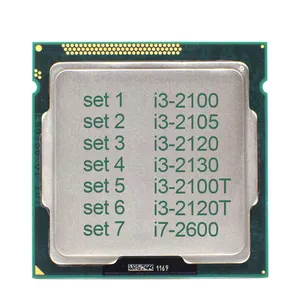 LnteI Core I3-2100 I3 2120 I3 2105 I3 2100T I3 2130 I3 2120T I7-2600デスクトップCPU LGA 1155