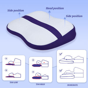 4D alto supporto rimovibile lavabile alto rimbalzo Vermicelli polimero aria nido Poe materiale cuscino per il collo - Product Image 3