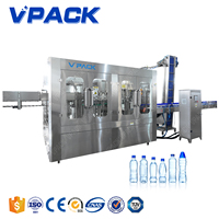 Ligne de production automatique de machines de remplissage d'eau en bouteille 8000-10000 BPH pour jus