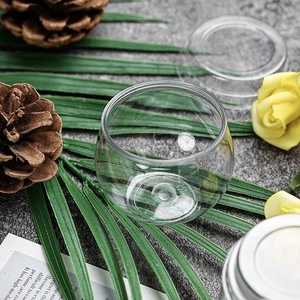 5.3 oz Mini món tráng miệng ly với thìa Sphere <span class=keywords><strong>Fish</strong></span> cup dùng một lần Vòng Bát nhựa nhỏ rõ ràng Parfait bát cho Mousse bánh <span class=keywords><strong>pudding</strong></span> - Product Image 4