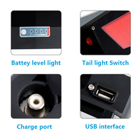36V 48V 52V 17.5Ah 20Ah 24Ah 25Ah Batterie de vélo électrique rechargeable pour porte-bagages arrière Remplacement de la batterie lithium-ion pour vélo électrique Akku
