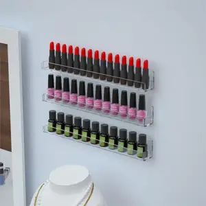 Wandgemonteerde Acryl Nagellak Stand Houder Cosmetisch Display