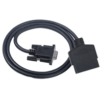 Db9 série Rs232 port femelle vers mâle Obd2 Obdii 16 broches adaptateur de câble Obd connecteur de rallonge de Diagnostic