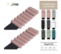 Ensemble de poids de poignet en silicone ajustables en forme de coquille pour fitness, gym et Pilates, 1lb, 2lb, 4lb, Marron