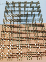 Panneaux muraux modulaires en treillis métallique en acier inoxydable pour stand d'exposition, cloisons réutilisables pour salons professionnels