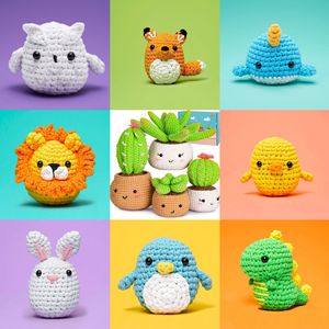 Dropshipping Shopify Kit de ganchillo para principiantes aprender a ganchillo Kit de inicio con hilo de cinta DIY regalos de ganchillo para niños adultos - Product Image 5