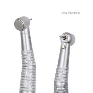 Custom Tandheelkundige Led Hoge Snelheid Handstuk <span class=keywords><strong>3</strong></span> Manier <span class=keywords><strong>Spray</strong></span> E-Generator 2/4 Gat Drukknop Luchtturbine Voor Tandheelkundig Gereedschap - Product Image 4