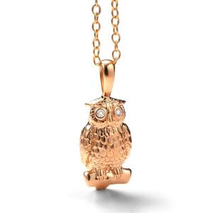 Collier hibou en argent sterling 925 de haute qualité, élégant et tendance, avec plaqué or et accents de diamants, nouveauté 2025 - Product Image 6