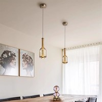 Lustre en verre vintage industriel à économie d'énergie LED d'intérieur coloré moderne personnalisable