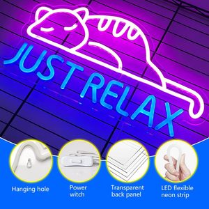 Luz Ambiental LED de Neón con Forma de Gato, Regulable, Alimentada por USB, Decoración para Escaparates, Luz Indicadora de Calle, Luz de Paisaje, Personalizable - Product Image 2