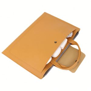 Sacs à main pour femmes imperméables et élégants, portables, 14 à 16 pouces, en cuir PU, étui pour ordinateur portable, sacoche de bureau pour ordinateur portable - Product Image 5