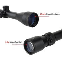 Lunette de visée tactique antichoc Mzj Optics Focuhunter 650G 3-9X40, réglable, pour le sport, la chasse, vente en gros, OEM, en stock