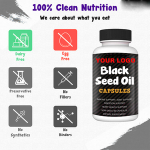 เมล็ดสีดำน้ำมันยาแคปซูลสมุนไพร <span class=keywords><strong>Kalonji</strong></span> เมล็ดไนเจลสำหรับสุขภาพหัวใจ - Product Image 3