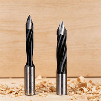 Foret à queue droite en carbure de tungstène CNC ZY, orange et noir, 5-12 mm, certifié TUV, pour perçage du bois sans bavures