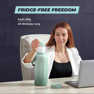 Breast Milk Cooler 600ml Stainless Steel Storage Bottle For Baby Feeding - Product Image 2