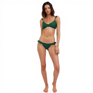 Conjunto de Bikini Sexy de 2 Piezas para Mujer, Cintura Baja, Color Verde, Servicio OEM, Ropa de Playa - Product Image 1