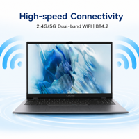 Ordinateur portable 15,6 pouces, écran FHD 16:9, Intel N5030, Windows 11 Pro, connectivité rapide et haute vitesse pour étudiants et professionnels