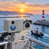 Système PTZ thermique marin IP67, caméra de sécurité robuste pour le port, pour la surveillance du périmètre du port