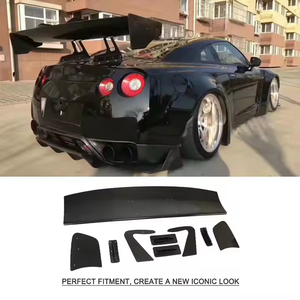 Carbon Fiber /FRP Big Barb Volte Spoiler Rear Trunk Spoiler Boot Lip for Nissan GTR Ford Mustang Toyota GT86 Subaru BRZ - Product Image 5