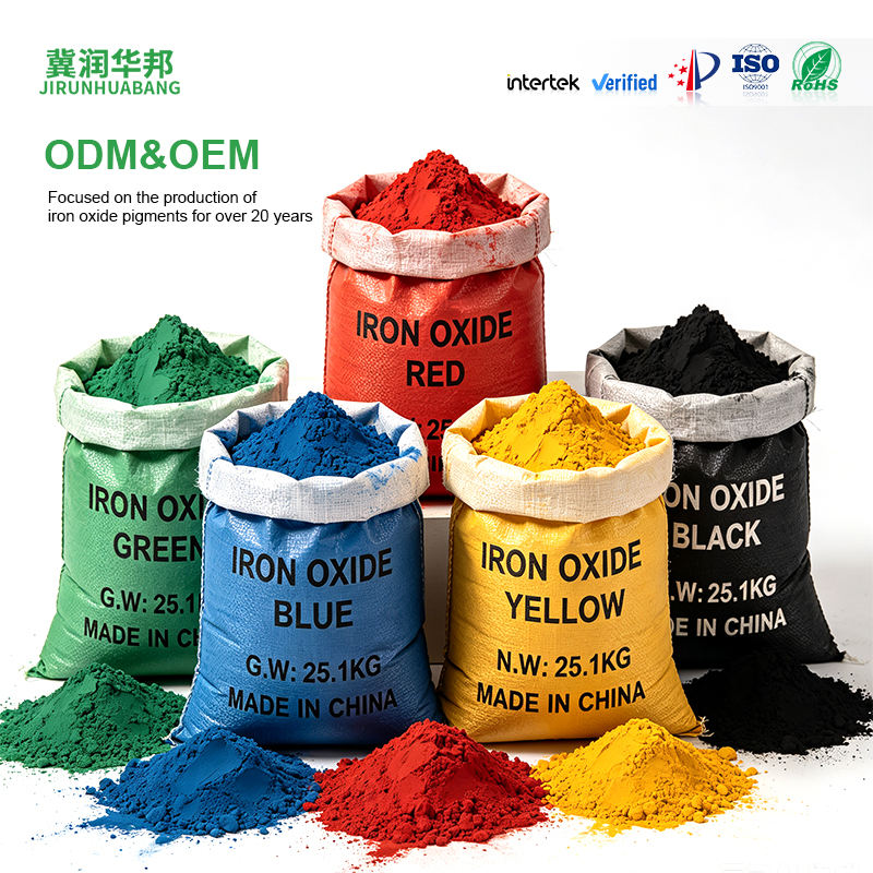 Iron Oxide Pigment for Concrete Color Stable UV Resistant Red Yellow ...