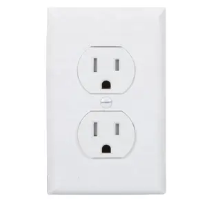 Outlet 15A 125V American Light Switch Electrical Socket Outlet,TR/Tamper Resistant Duplex Receptacle, UL Listed outlet