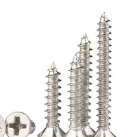 Vis autotaraudeuses à tête fraisée Phillips, vis à bois en acier inoxydable 304 type KA M1-M5 pour l'assemblage de meubles et de jouets