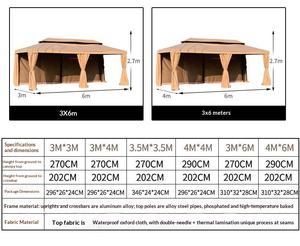 HOUMU Pavillon romain en chaume durable et imperméable, grand espace, auvent en tissu Oxford pour le camping en plein air et les rassemblements <span class=keywords><strong>de</strong></span> groupe - Product Image 6