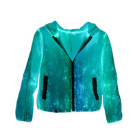 Veste LED personnalisée OEM, veste lumineuse, vêtements pour soirée rave, boîte de nuit