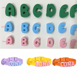 <span class=keywords><strong>Collare</strong></span> per Cani in Silicone Personalizzabile <span class=keywords><strong>con</strong></span> Lettere Rimovibili, <span class=keywords><strong>Collare</strong></span> Impermeabile in PVC, Collari Personalizzati <span class=keywords><strong>con</strong></span> Targhetta <span class=keywords><strong>Nome</strong></span> - Product Image 3